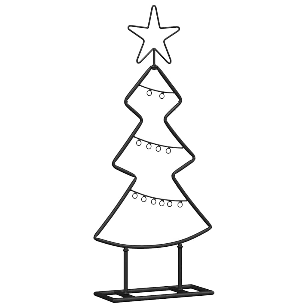VidaXL Metall-Weihnachtsbaum mit standardmäßigem schwarzem 60-cm-Stahl