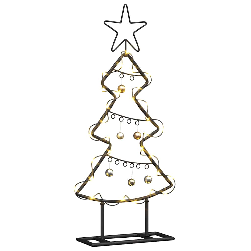 VidaXL Metall-Weihnachtsbaum mit standardmäßigem schwarzem 60-cm-Stahl