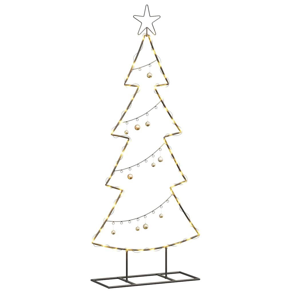 VidaXL-Metall-Weihnachtsbaum mit standardmäßigem schwarzem 125-cm-Stahl