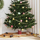 Vidaxx Weihnachtsbaumständer 1,73 rot 50 x 50 x 16 cm massives Kiefernholz