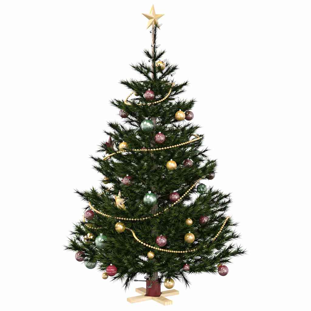 Vidaxx Weihnachtsbaumständer 1,73 rot 50 x 50 x 16 cm massives Kiefernholz
