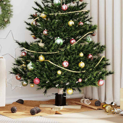 Vidaxx Weihnachtsbaumständer schwarz 50 x 50 x 16 cm massives Kiefernholz