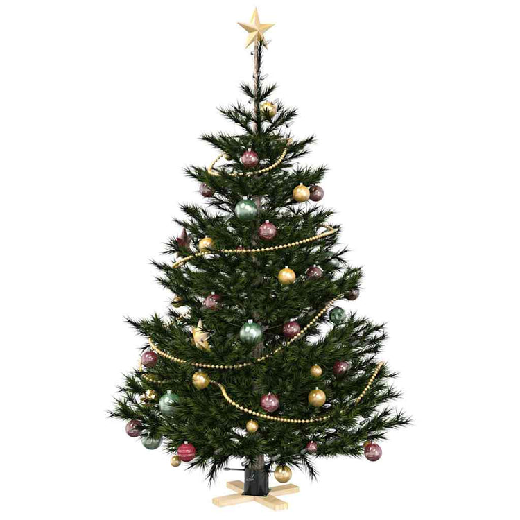 Vidaxx Weihnachtsbaumständer schwarz 50 x 50 x 16 cm massives Kiefernholz