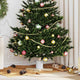 Vidaxx Weihnachtsbaumständer 1,73 weiß 50 x 50 x 16 cm massives Kiefernholz