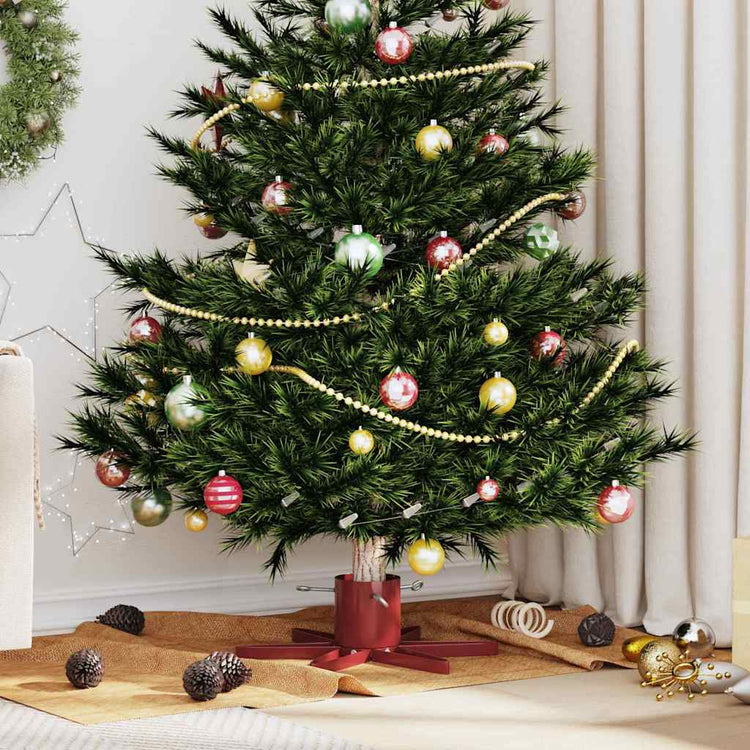 Vidaxx Weihnachtsbaumständer 1,73 rot 50 x 50 x 15,5 cm Stahl