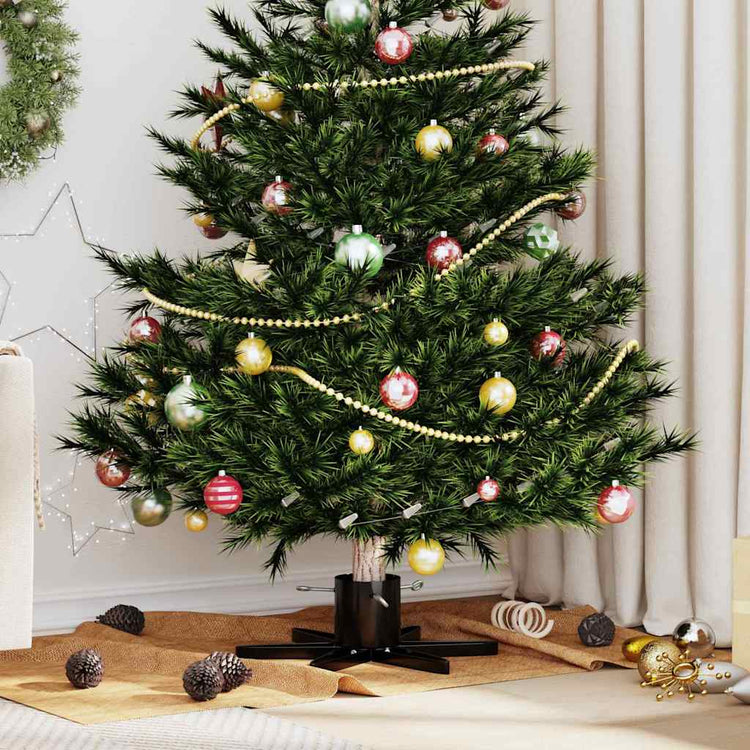 Vidaxx Weihnachtsbaumständer 1,73 schwarz 50 x 50 x 15,5 cm Stahl