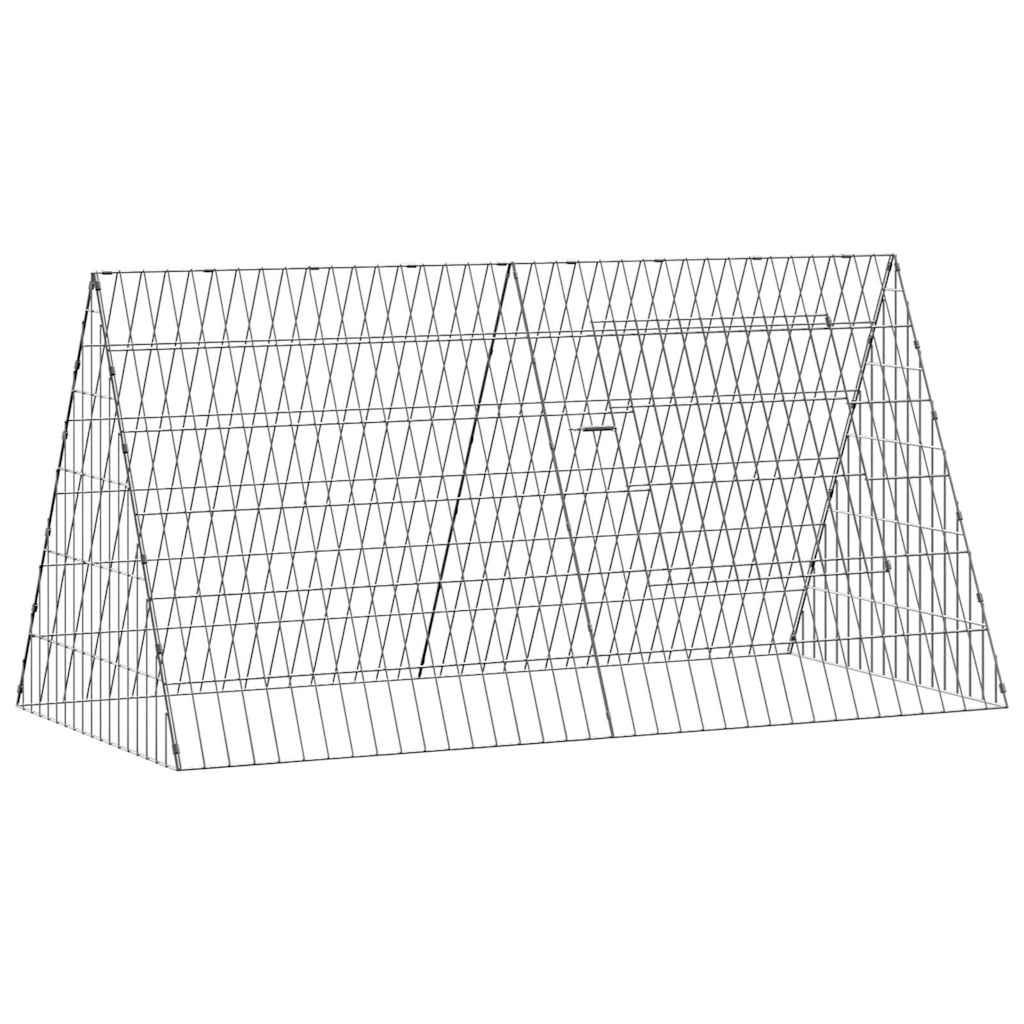 Vidaxx Hühnerstall Silber 110 x 55 x 55 cm verzinkter Stahl