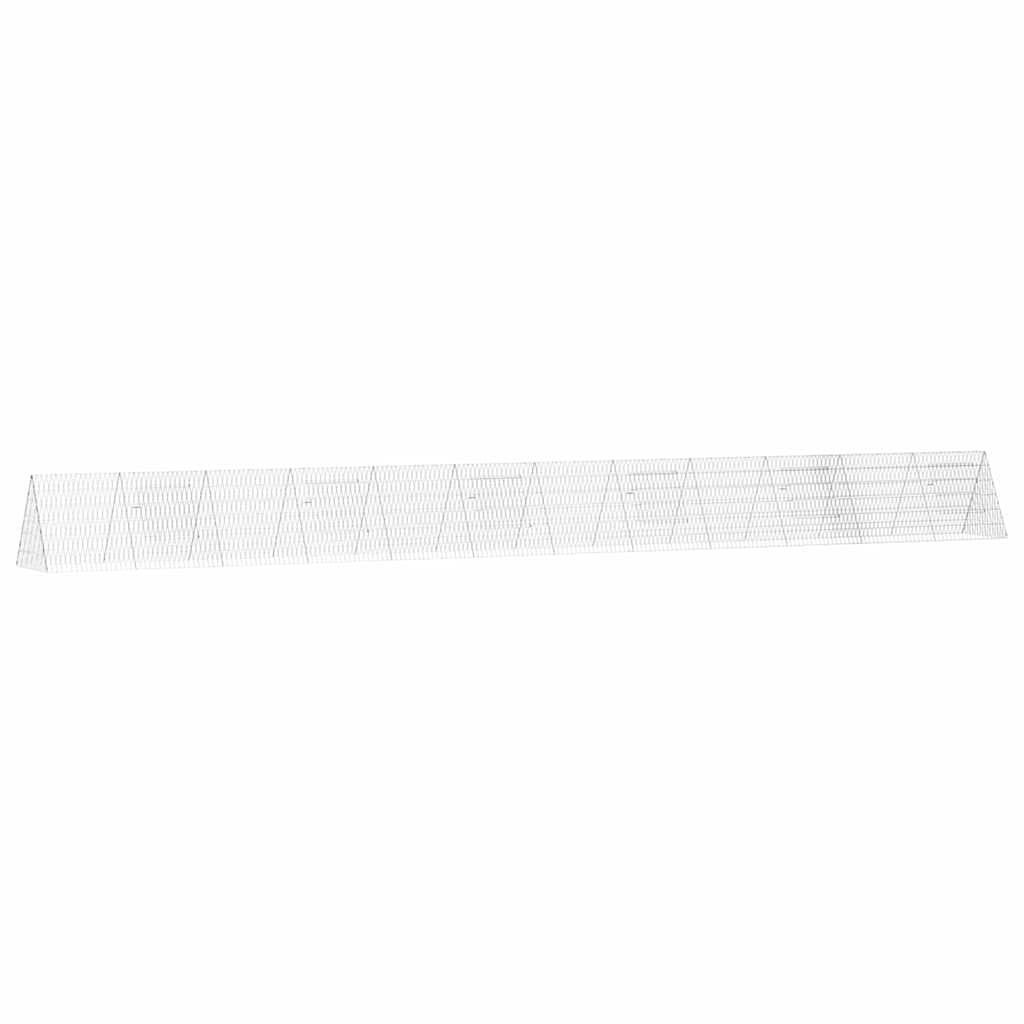 Vidaxx Hühnerstall Silber 650 x 55 x 55 cm verzinkter Stahl