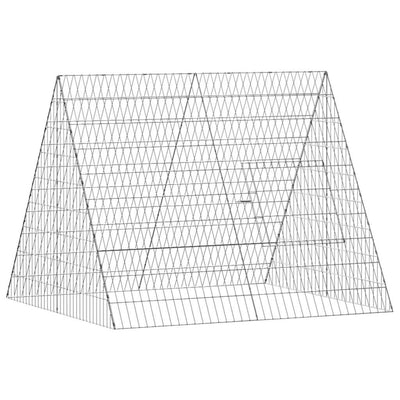 Vidaxx Hühnerstall Silber 110 x 100 x 85 cm verzinkter Stahl