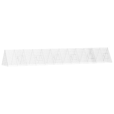 Vidaxx Hühnerstall Silber 650 x 100 x 85 cm verzinkter Stahl