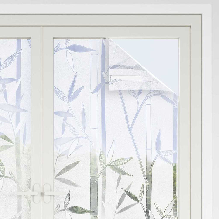 Vidaxx Statistische Fensterfolie Bambusmuster 90 x 500 cm PVC