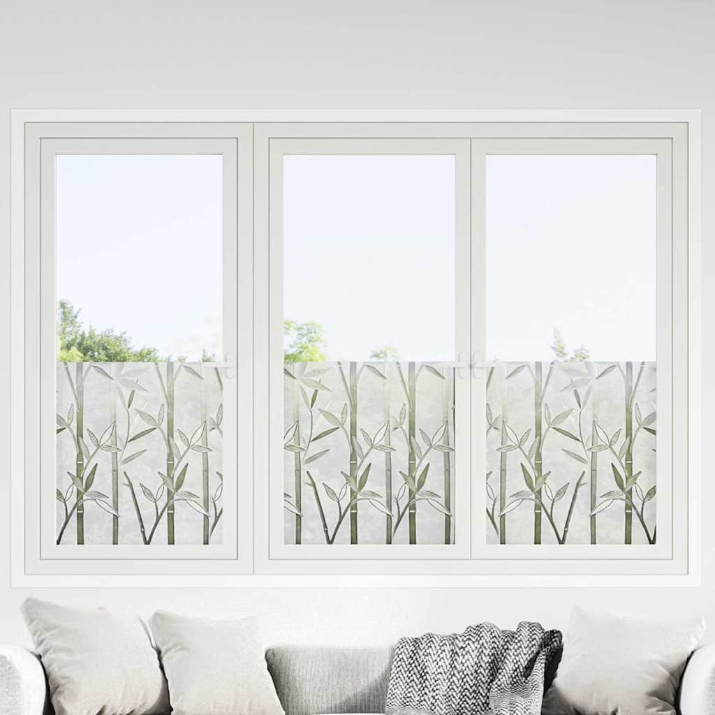 Vidaxx Statistische Fensterfolie Bambusmuster 90 x 500 cm PVC