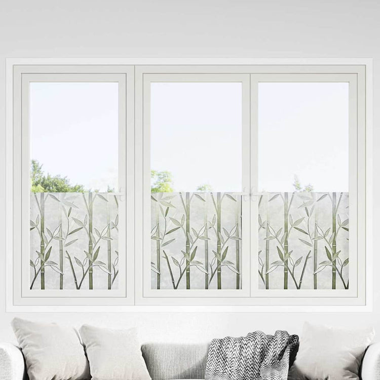 Vidaxx Statistische Fensterfolie Bambusmuster 90 x 500 cm PVC