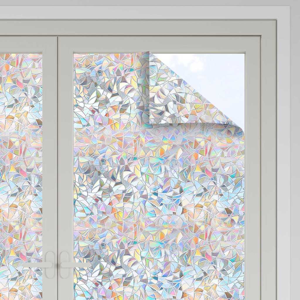 Vidaxl statistische Fensterfolie transparent 90 x 1000 cm PVC