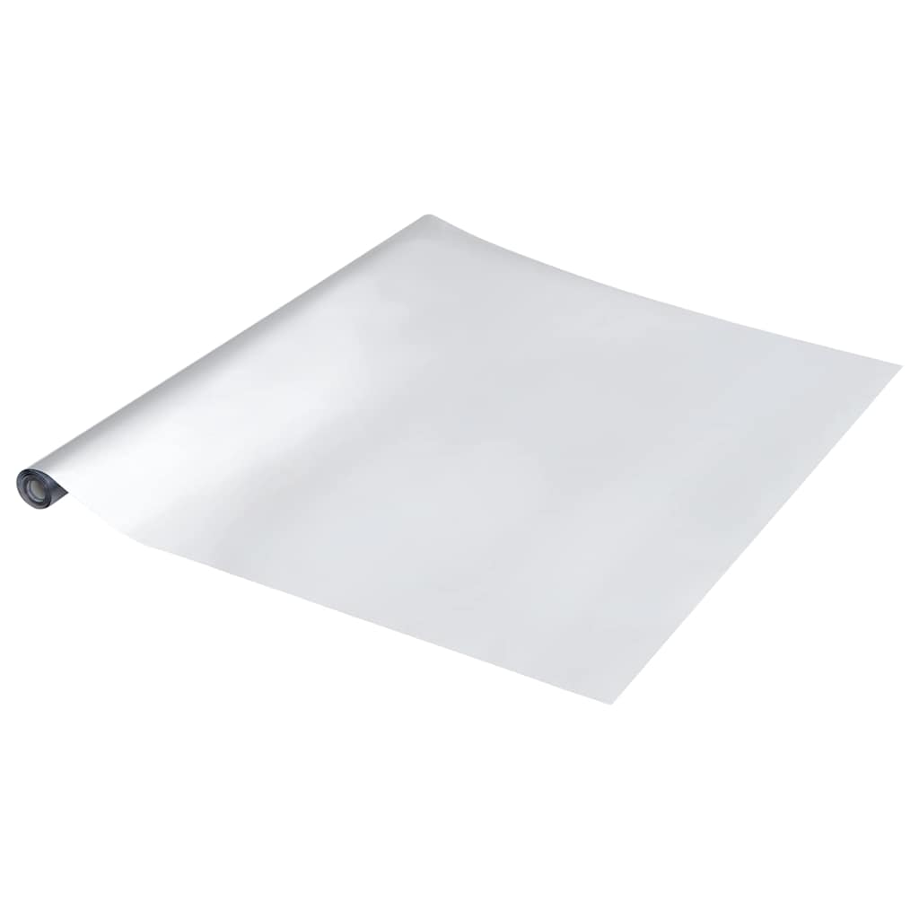 VidaXL Möbelaufkleber Silber 90 x 500 cm Kunststoff