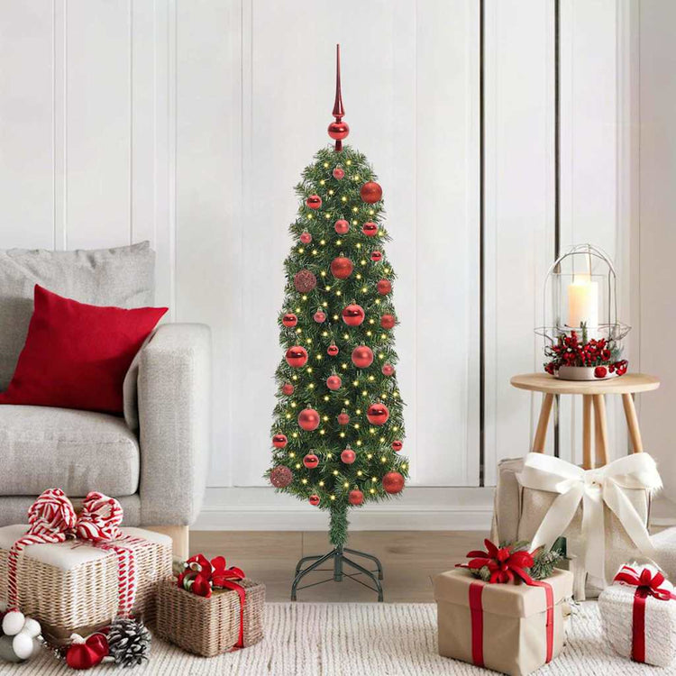 Vidaxx künstlicher Weihnachtsbaum grün 120 cm PVC und Stahl und Kunststoff