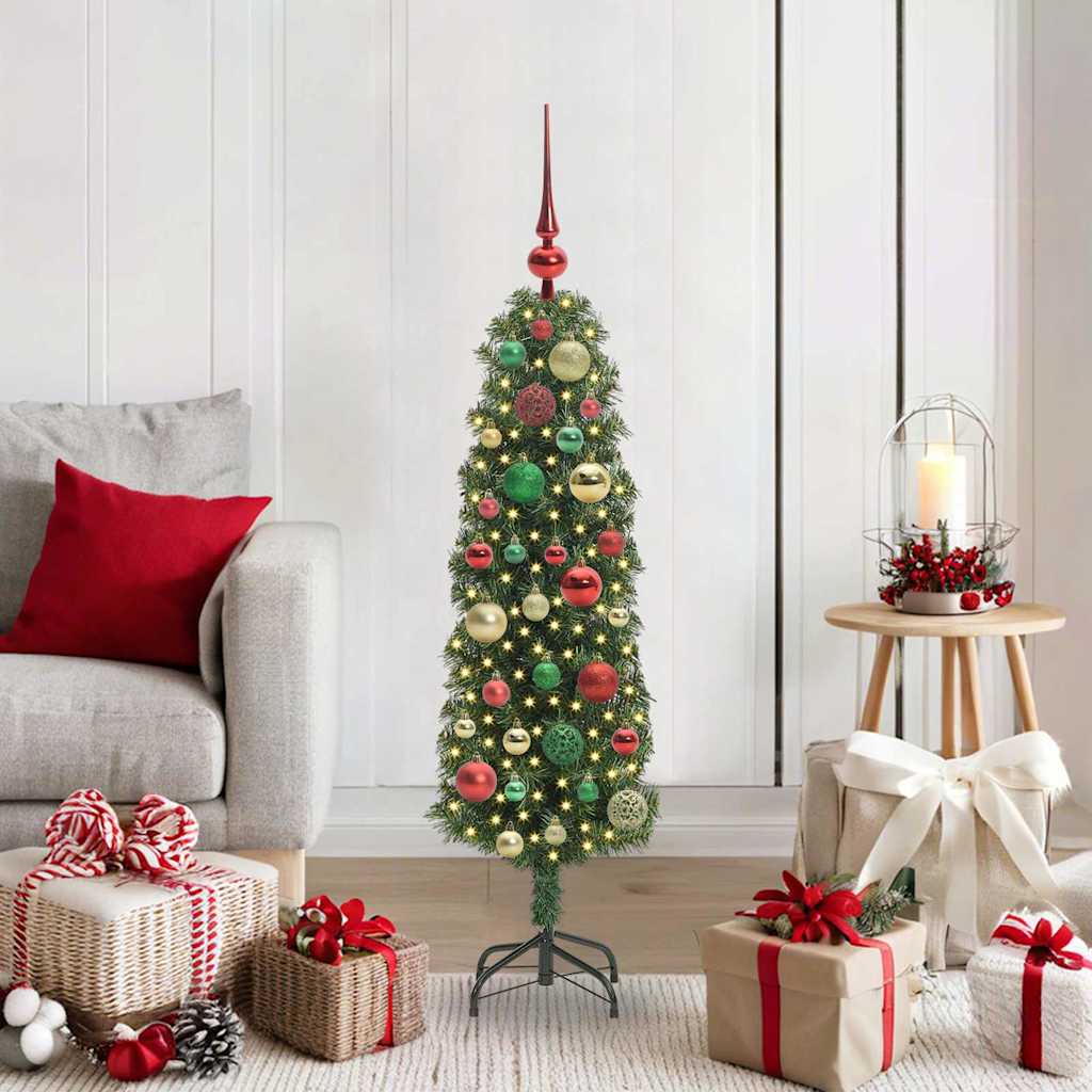 Vidaxx künstlicher Weihnachtsbaum grün 120 cm PVC und Stahl und Kunststoff