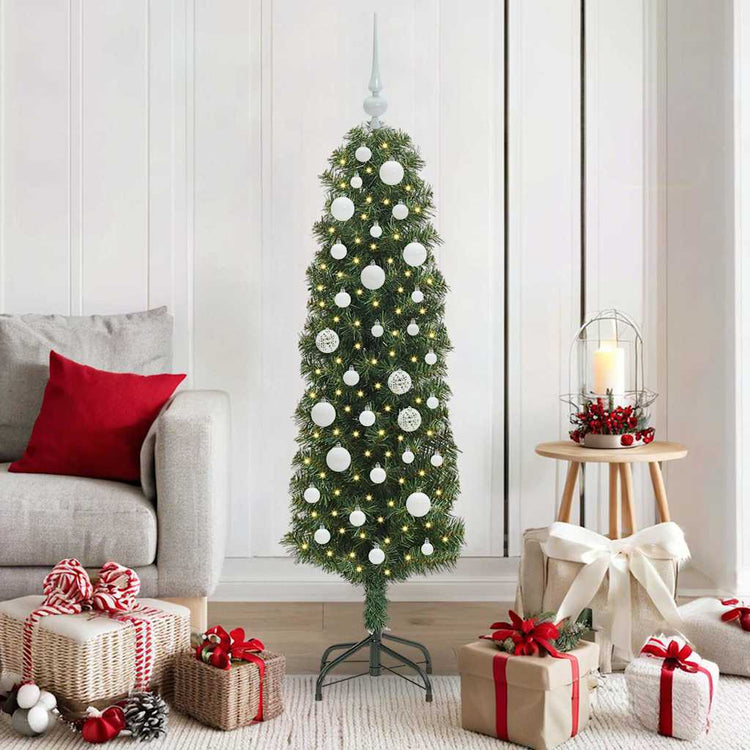 Vidaxx künstlicher Weihnachtsbaum grün 150 cm PVC und Stahl und Kunststoff