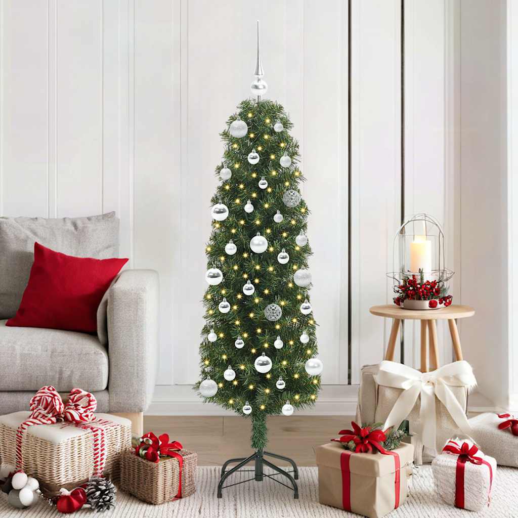 Vidaxx künstlicher Weihnachtsbaum grün 150 cm PVC und Stahl und Kunststoff