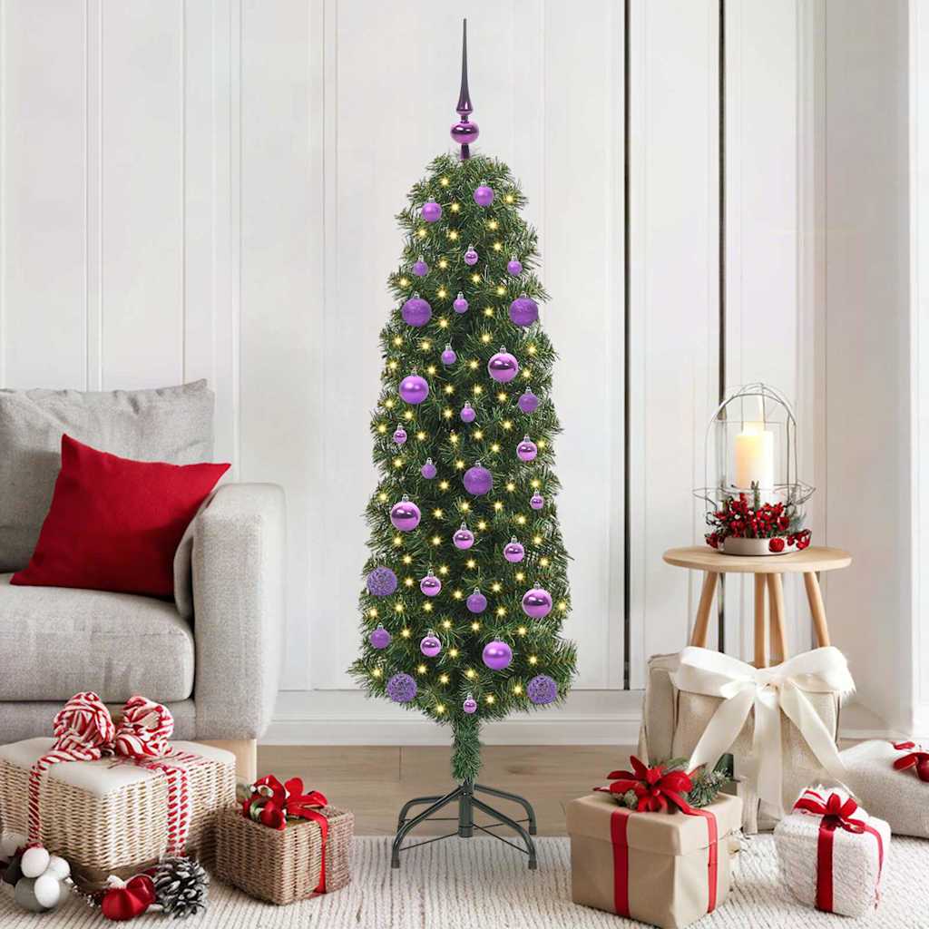 Vidaxx künstlicher Weihnachtsbaum grün 150 cm PVC und Stahl und Kunststoff
