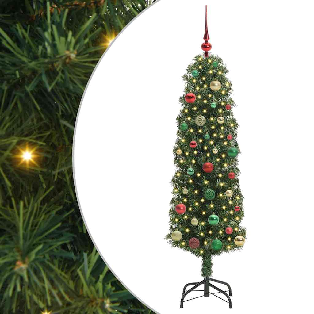 Vidaxx künstlicher Weihnachtsbaum grün 150 cm PVC und Stahl und Kunststoff