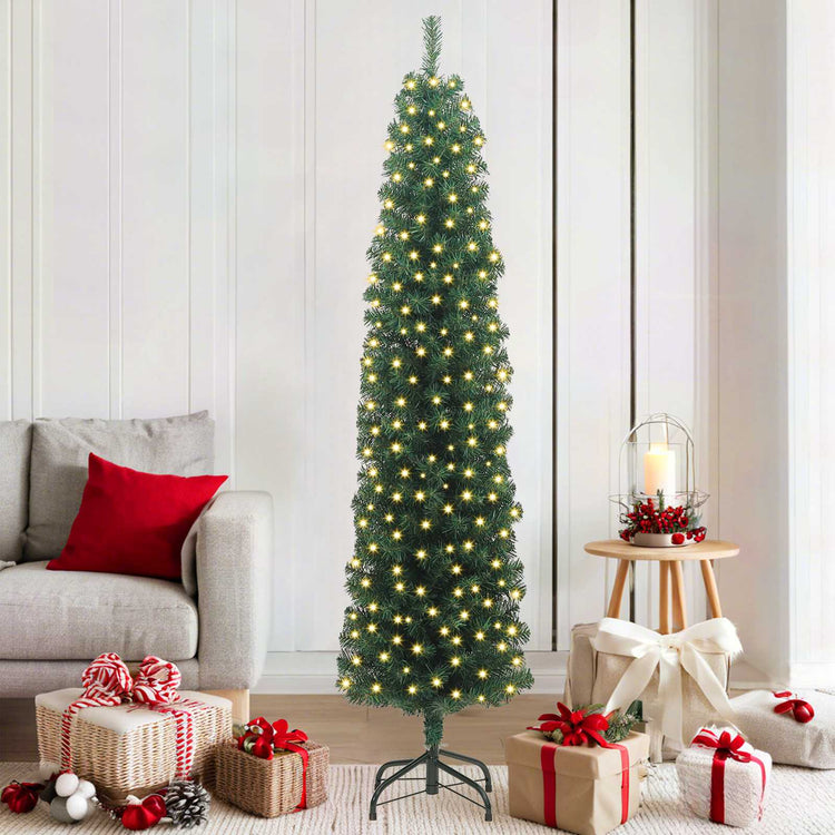 Vidaxx künstlicher Weihnachtsbaum grün 180 cm PVC und Stahl und Kunststoff