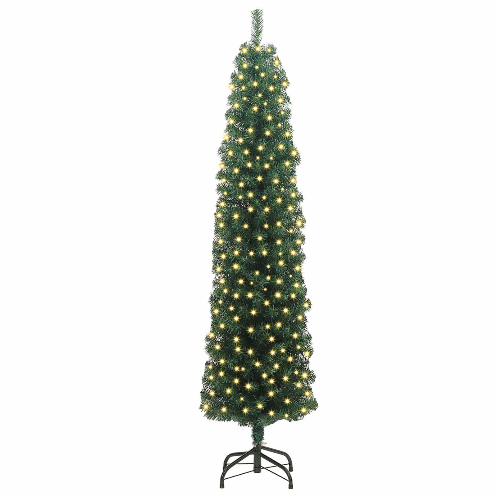 Vidaxx künstlicher Weihnachtsbaum grün 180 cm PVC und Stahl und Kunststoff