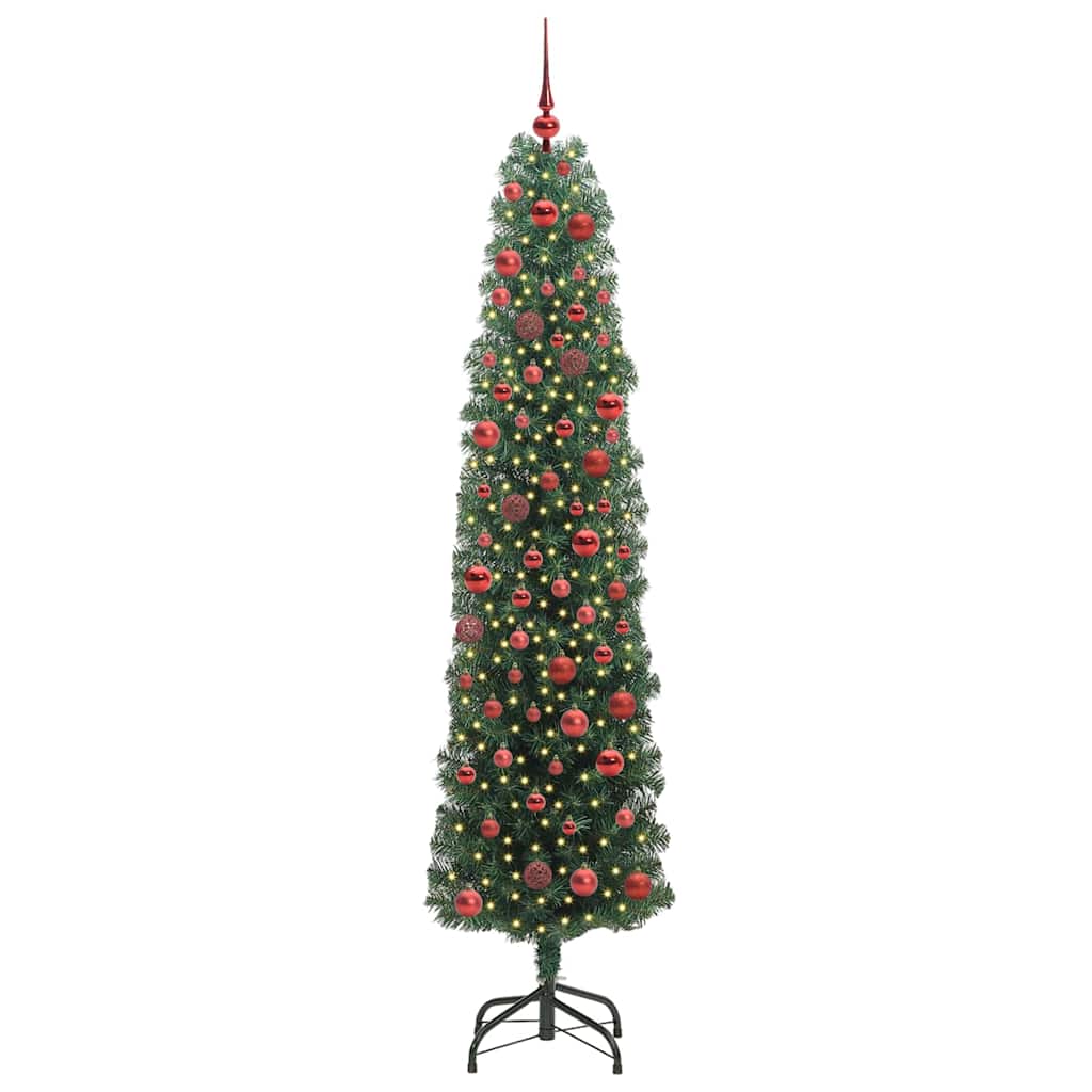 Vidaxx künstlicher Weihnachtsbaum grün 180 cm PVC und Stahl und Kunststoff
