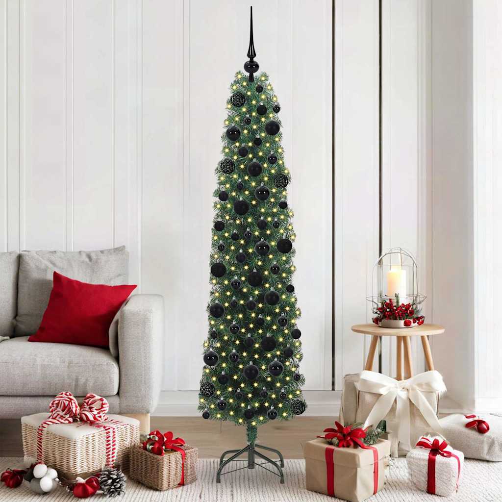 Vidaxx künstlicher Weihnachtsbaum grün 180 cm PVC und Stahl und Kunststoff