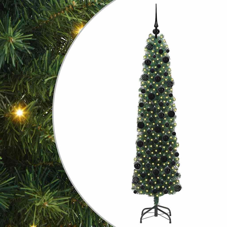 Vidaxx künstlicher Weihnachtsbaum grün 180 cm PVC und Stahl und Kunststoff