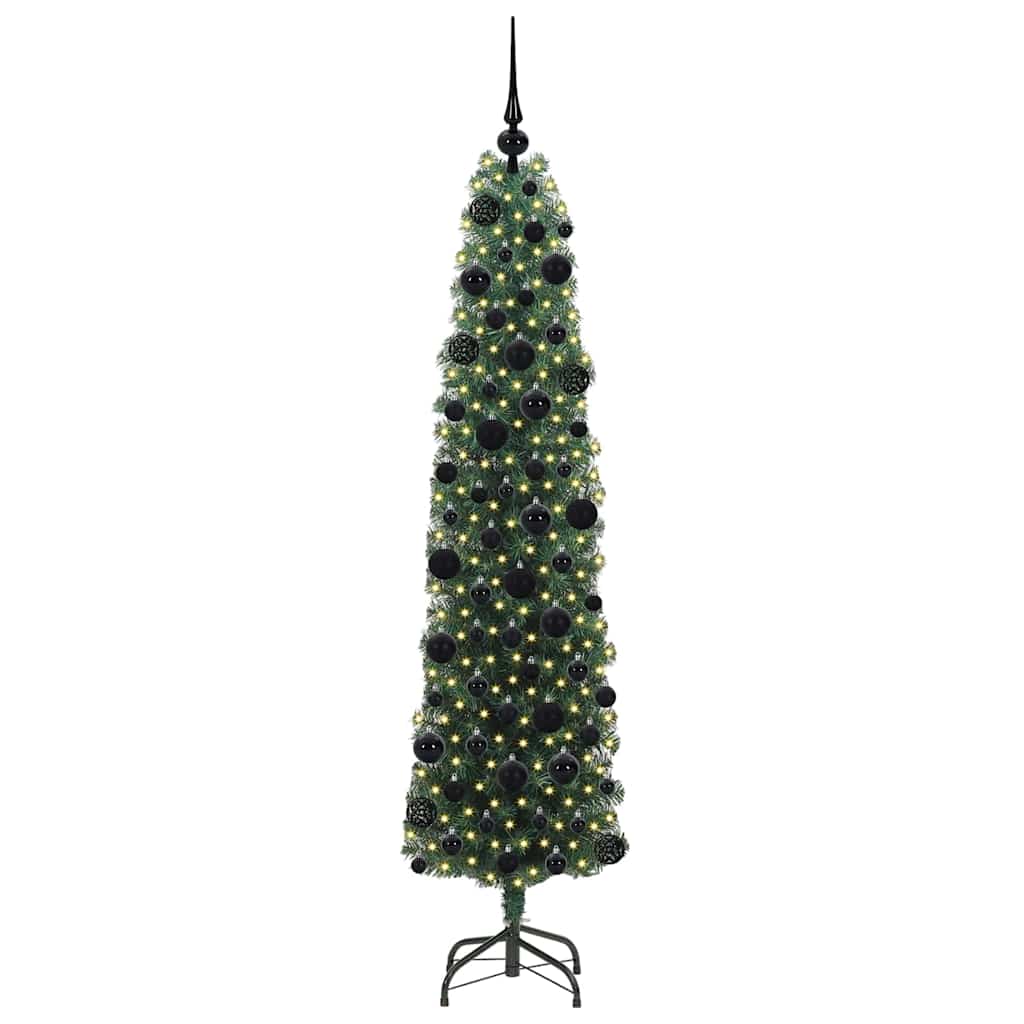 Vidaxx künstlicher Weihnachtsbaum grün 180 cm PVC und Stahl und Kunststoff