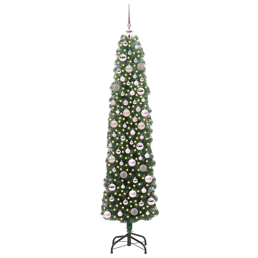 Vidaxx künstlicher Weihnachtsbaum grün 180 cm PVC und Stahl und Kunststoff