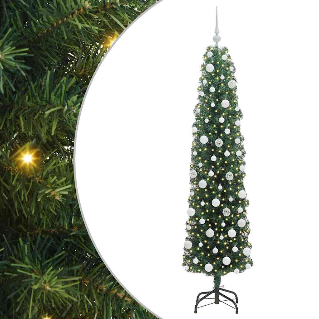 Vidaxx künstlicher Weihnachtsbaum grün 180 cm PVC und Stahl und Kunststoff