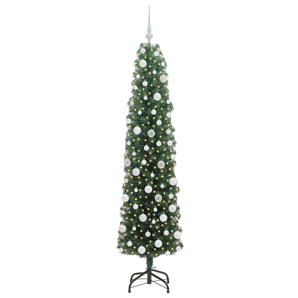 Vidaxx künstlicher Weihnachtsbaum grün 180 cm PVC und Stahl und Kunststoff