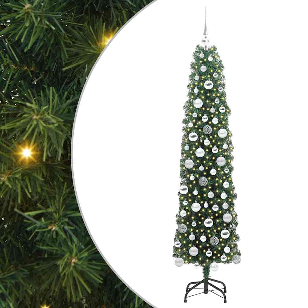 Vidaxx künstlicher Weihnachtsbaum grün 180 cm PVC und Stahl und Kunststoff