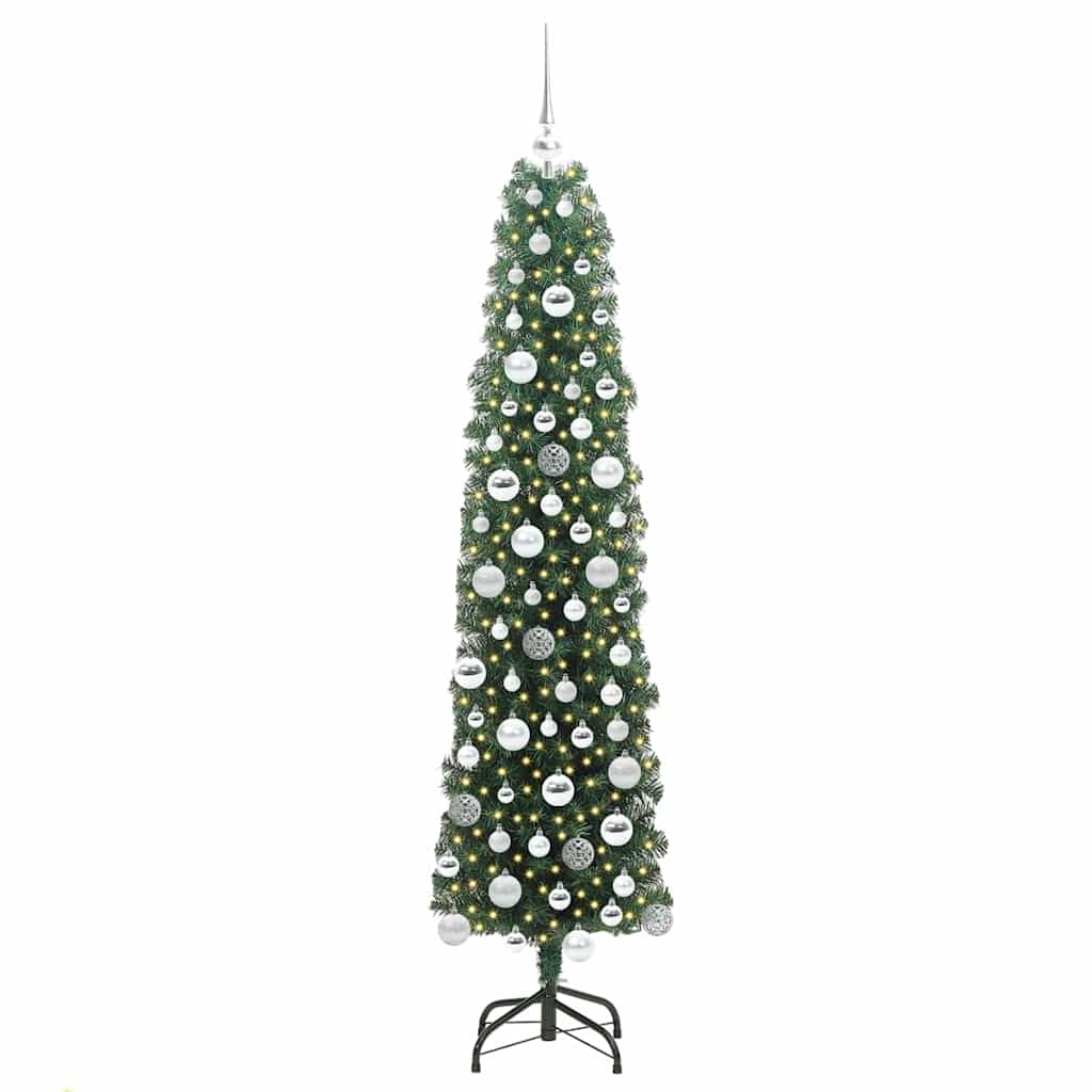 Vidaxx künstlicher Weihnachtsbaum grün 180 cm PVC und Stahl und Kunststoff