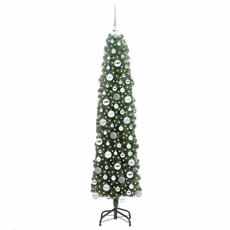 Vidaxx künstlicher Weihnachtsbaum grün 180 cm PVC und Stahl und Kunststoff