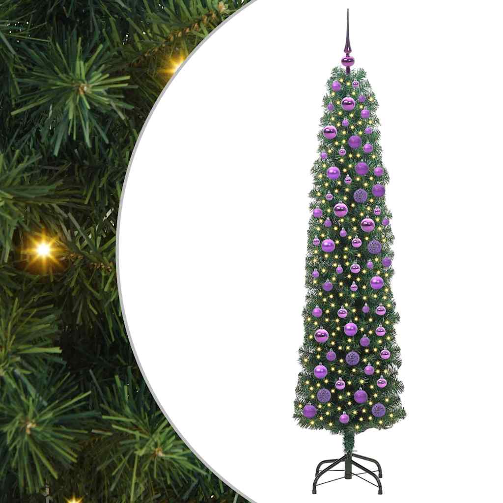 Vidaxx künstlicher Weihnachtsbaum grün 180 cm PVC und Stahl und Kunststoff