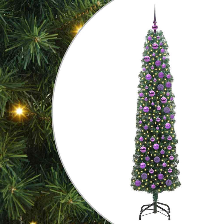 Vidaxx künstlicher Weihnachtsbaum grün 180 cm PVC und Stahl und Kunststoff
