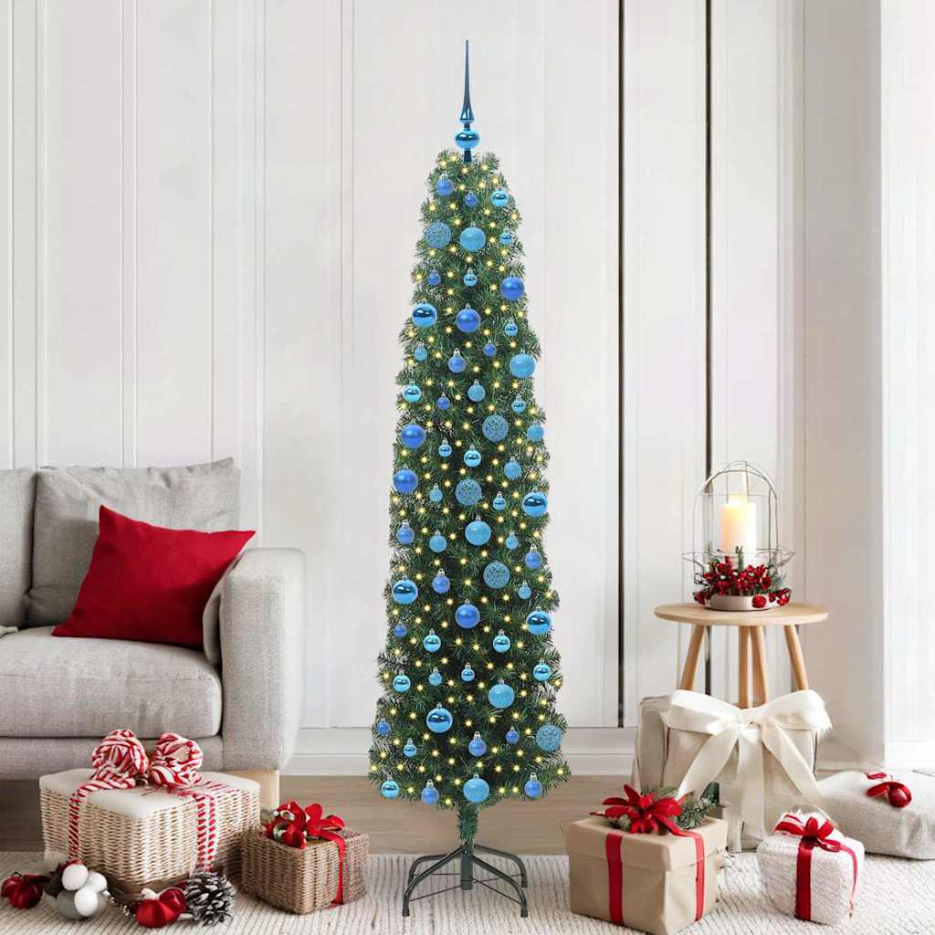 Vidaxx künstlicher Weihnachtsbaum grün 180 cm PVC und Stahl und Kunststoff