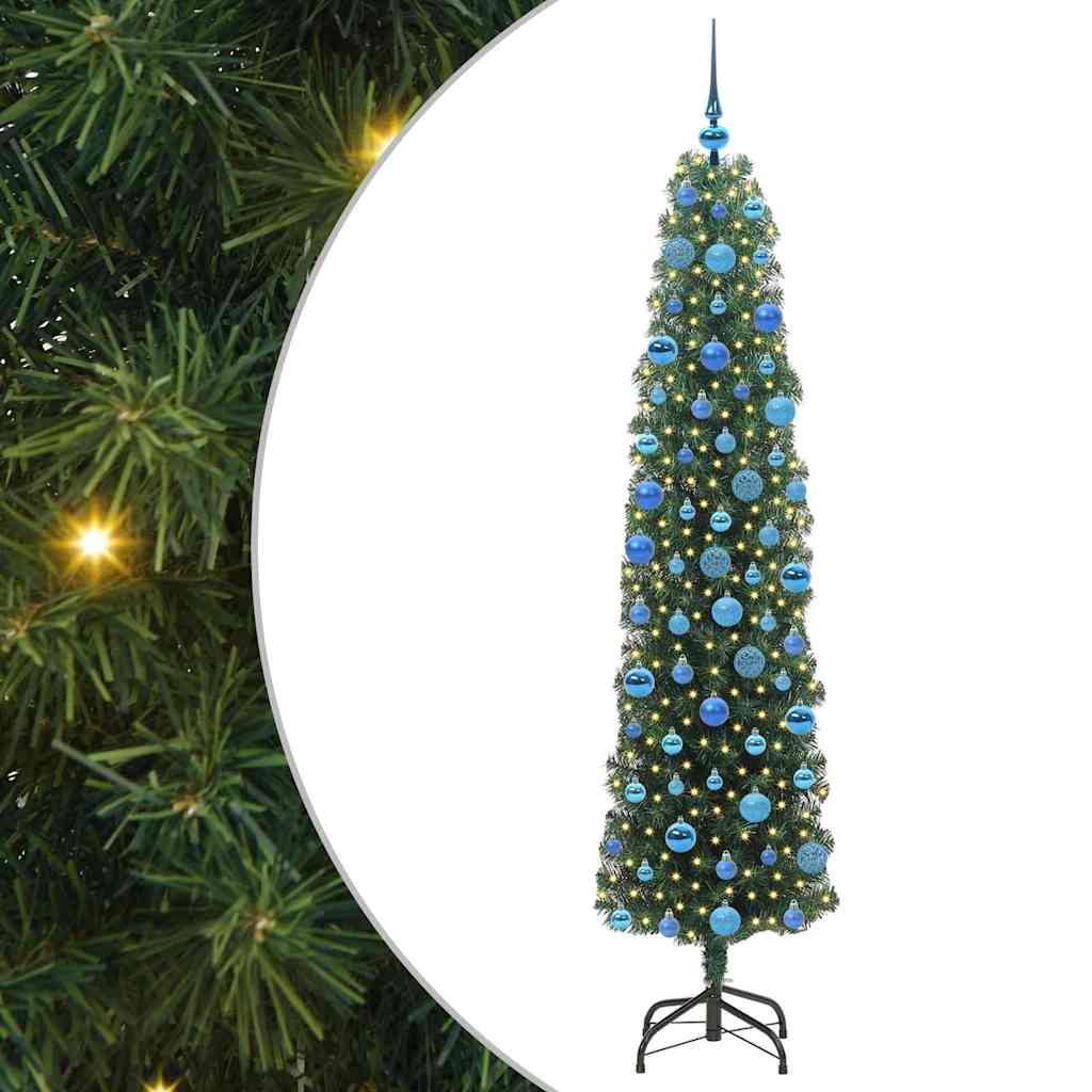 Vidaxx künstlicher Weihnachtsbaum grün 180 cm PVC und Stahl und Kunststoff