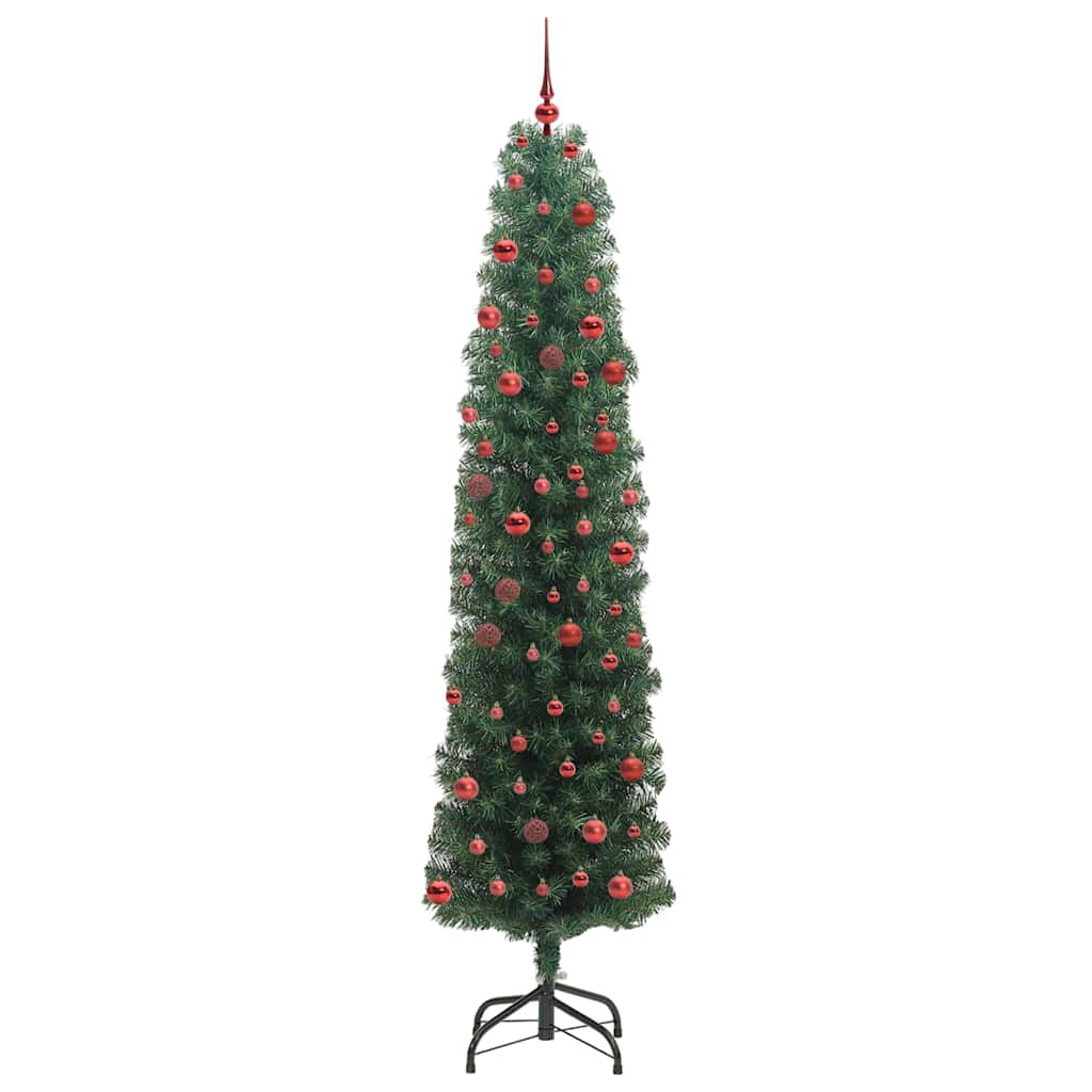 Vidaxx künstlicher Weihnachtsbaum grün 210 cm PVC und Stahl und Kunststoff