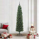 Vidaxx künstlicher Weihnachtsbaum grün 210 cm PVC und Stahl und Kunststoff