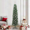 Vidaxx künstlicher Weihnachtsbaum grün 210 cm PVC und Stahl und Kunststoff
