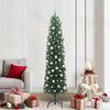 Vidaxx künstlicher Weihnachtsbaum grün 210 cm PVC und Stahl und Kunststoff