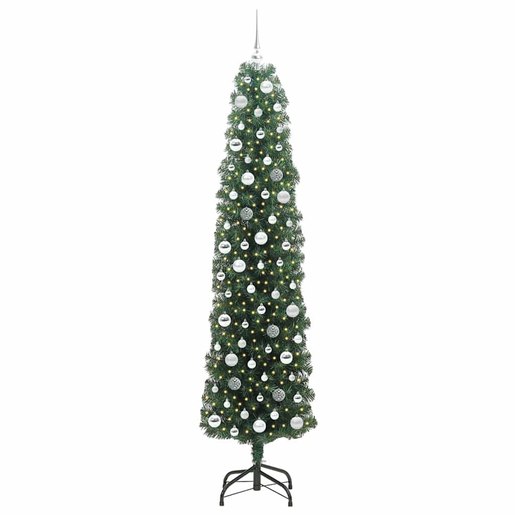 Vidaxx künstlicher Weihnachtsbaum grün 210 cm PVC und Stahl und Kunststoff