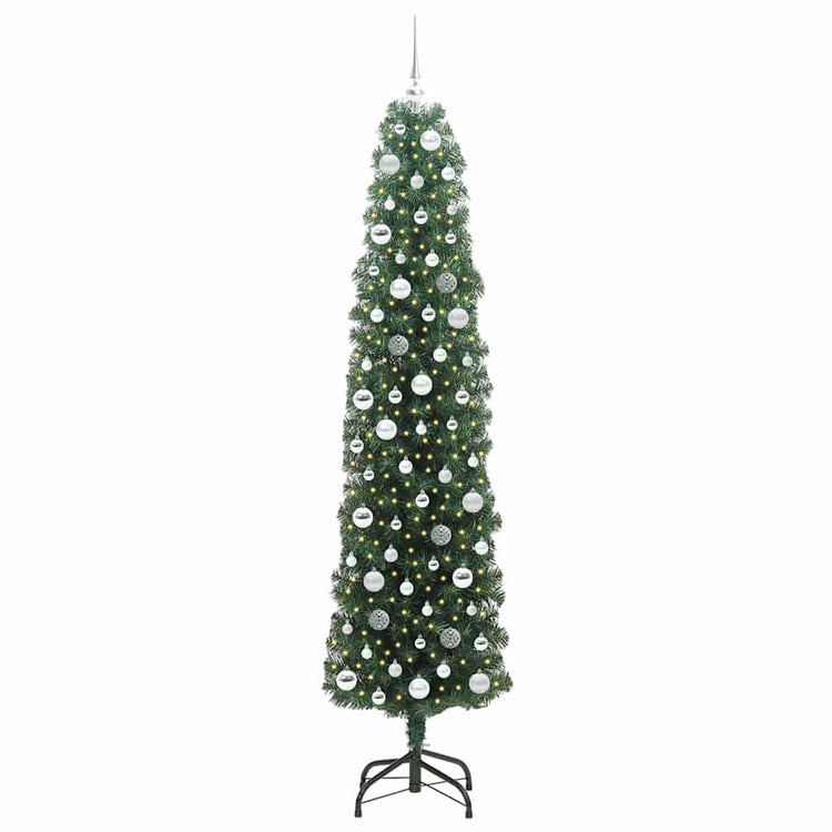 Vidaxx künstlicher Weihnachtsbaum grün 210 cm PVC und Stahl und Kunststoff