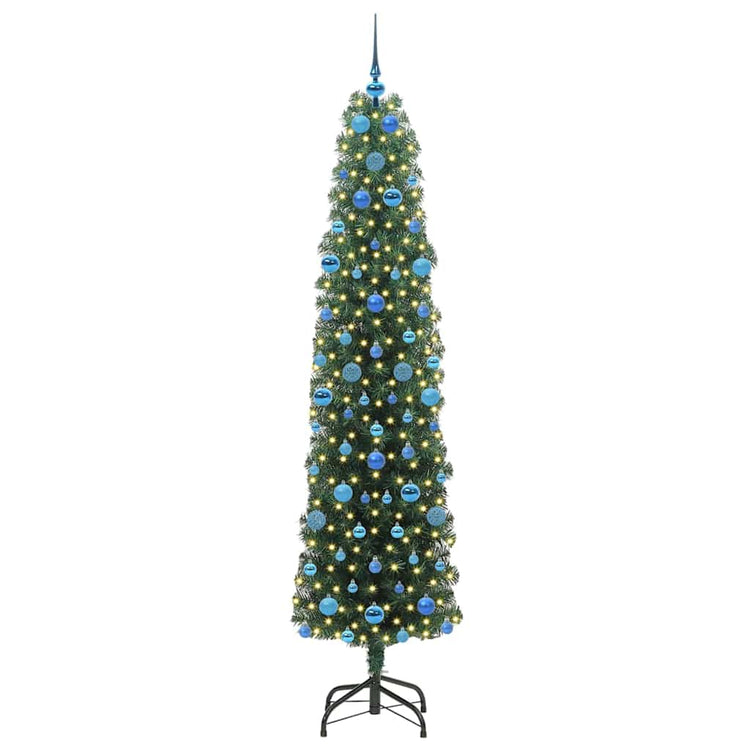 Vidaxx künstlicher Weihnachtsbaum grün 210 cm PVC und Stahl und Kunststoff