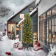Vidaxx künstlicher Weihnachtsbaum grün 240 cm PVC und Stahl und Kunststoff