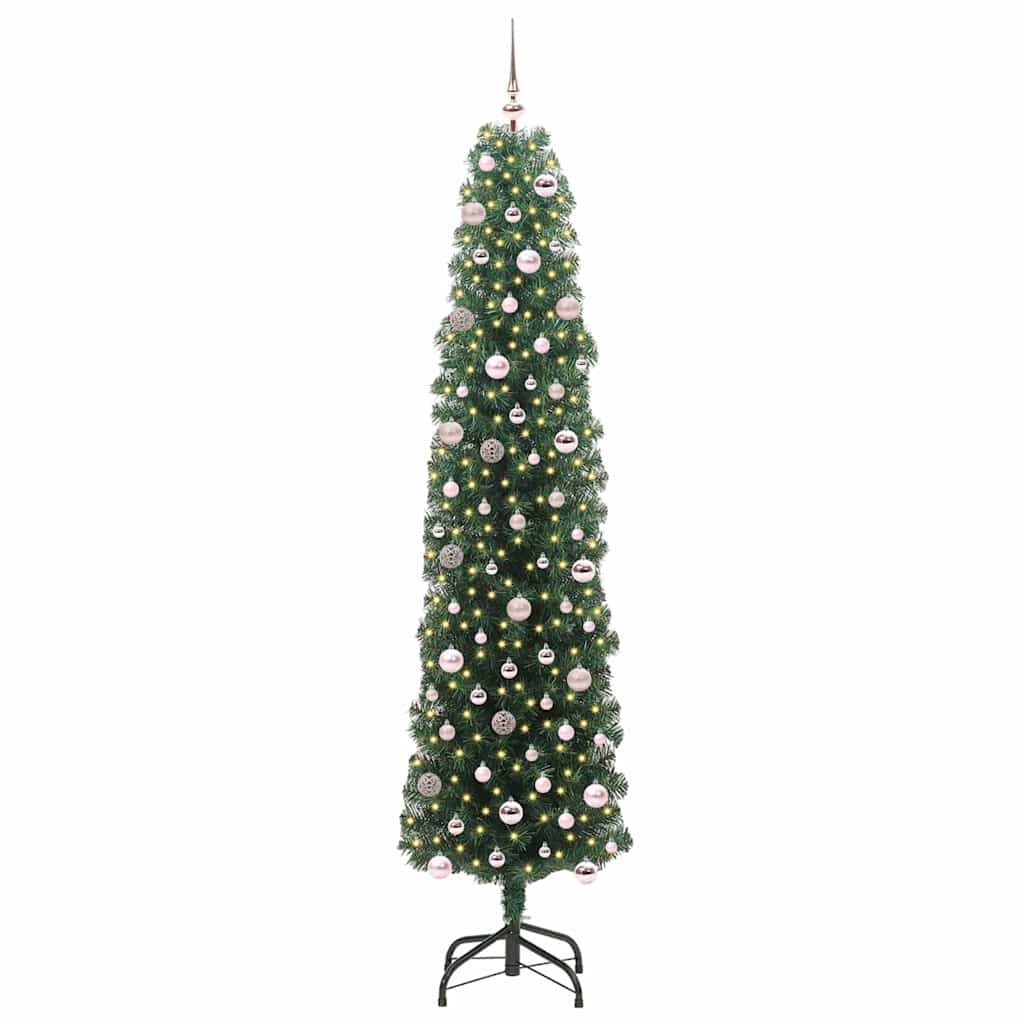 Vidaxx künstlicher Weihnachtsbaum grün 240 cm PVC und Stahl und Kunststoff